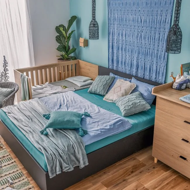 Vox-Simple-Co-Sleeper-Cot-Bed-in-Oak-Effect-Finish