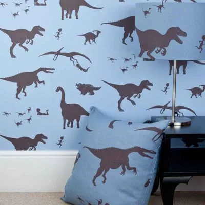 blue-wallpaper-dinosaur-kids-designer