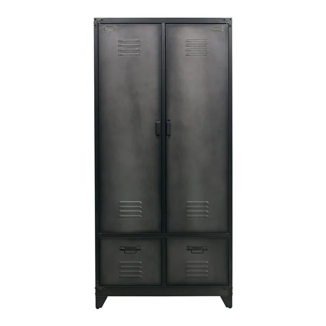 Metal-Wardrobe-in-Locker-Style-and-Black-Finish-from-Woood
