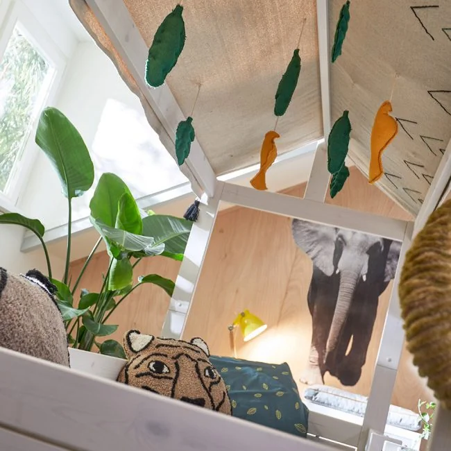 Lifetime-Four-In-One-Bed-with-Fabric-Roof-in-Wildlife-Design