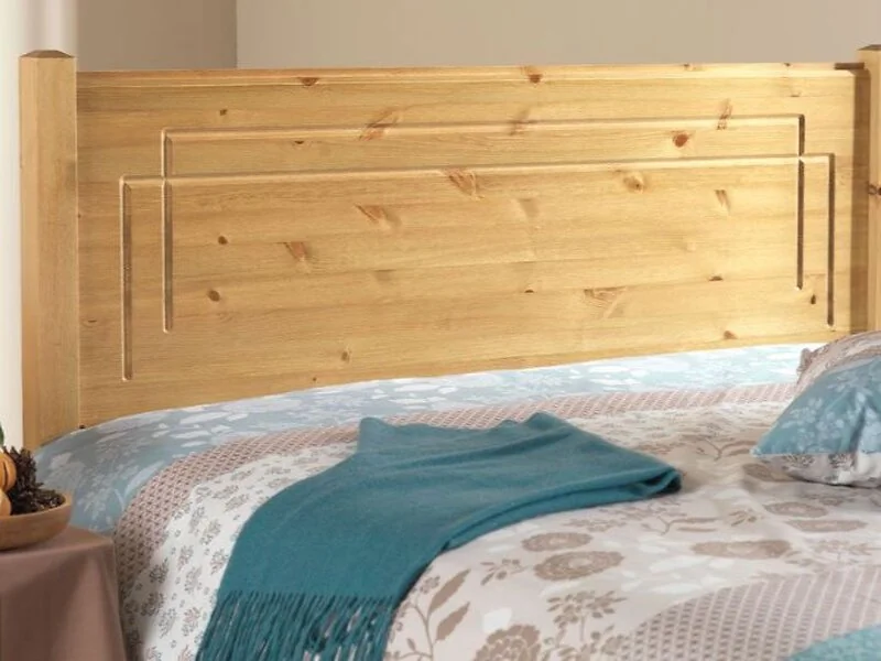 Friendship Mill Vegas Scandinavian Pine Wood Headboard Strutted