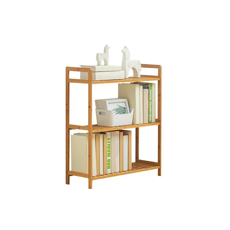 Living & Home Tiered Bamboo Wooden Shelf-3-Tier image 3