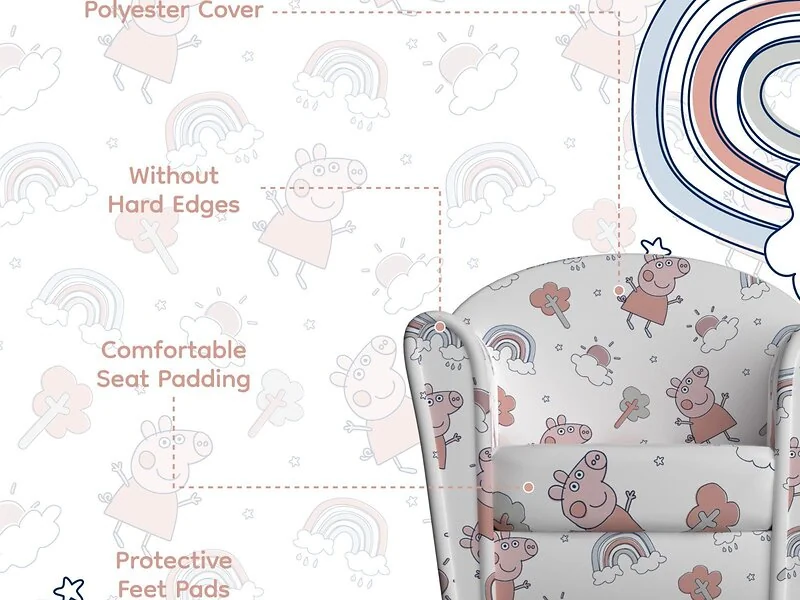 Kidsaw Peppa Pig Children’s Mini Armchair – view 10