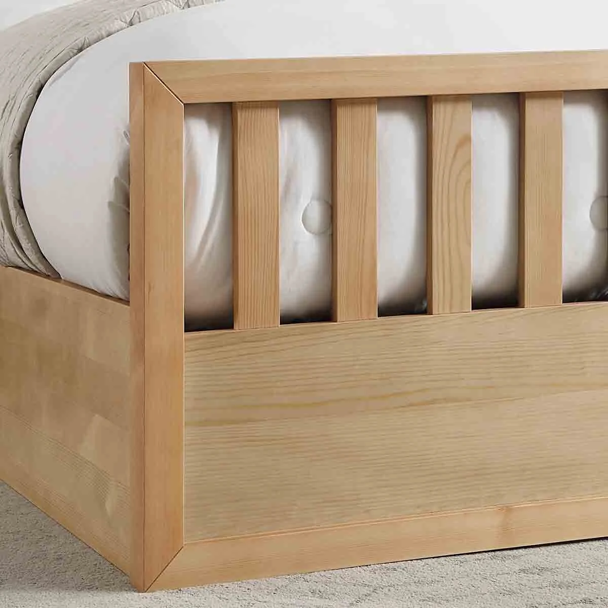 Flintshire Furniture Alyn Oak Wooden Ottoman Bed