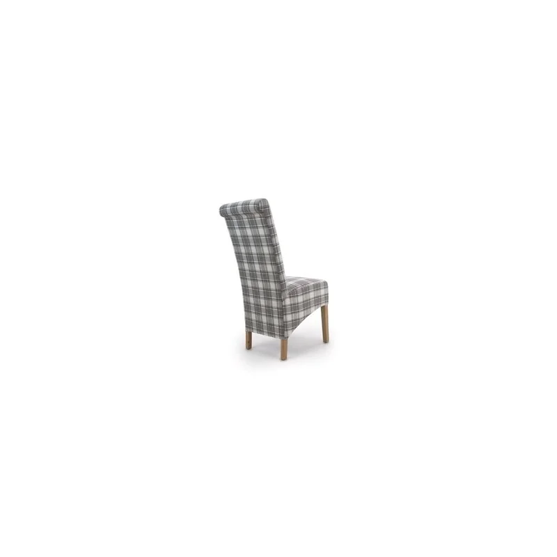 Krista Herringbone Check Cappuccino Dining Chair (2 Pack) image 3