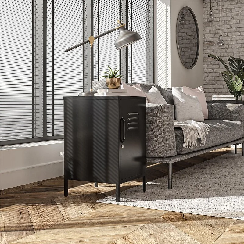 Dorel Mission District End Table Black Met view 4