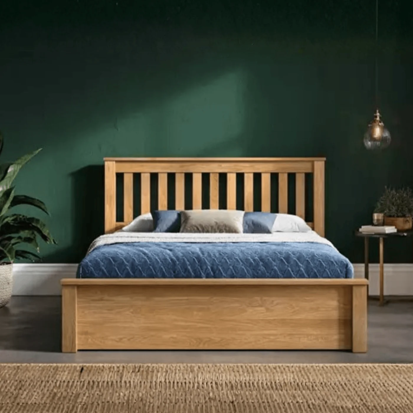 Emporia Beds Monaco Solid Oak Ottoman Bed Frame