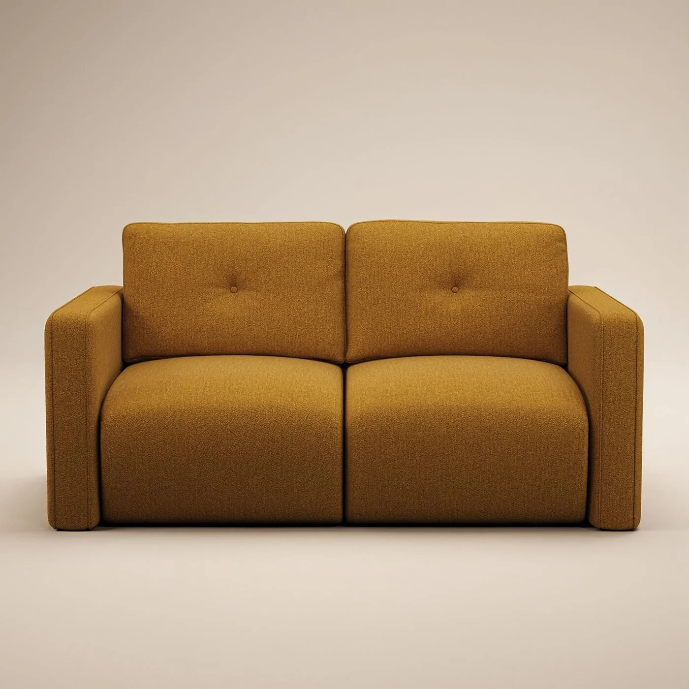 SOLACE+CO Wilfie 2 Seater Mustard Chenille Sofa image 4