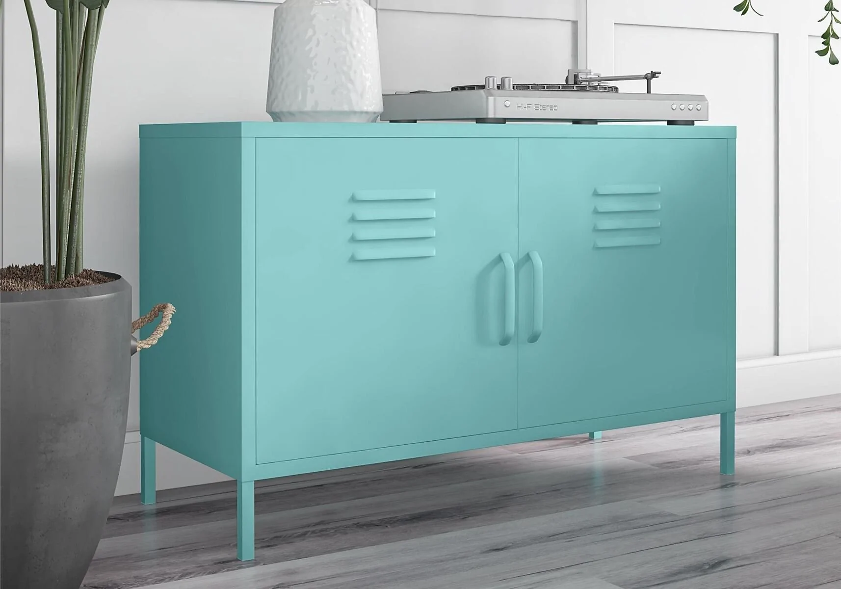 Novogratz Cache 2 Door Metal Locker Accent Cabinet – view 15