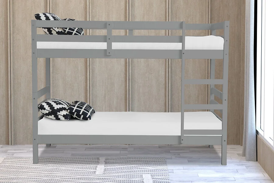 Flintshire Furniture Bailey Grey Wooden Bunk Bed