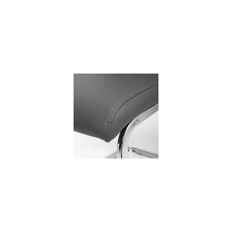 Toledo Leather Effect Grey Dining Chair (4 Pack) image 9
