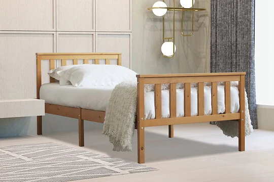 Flintshire Furniture Marnel Oak Wooden Bed Frame