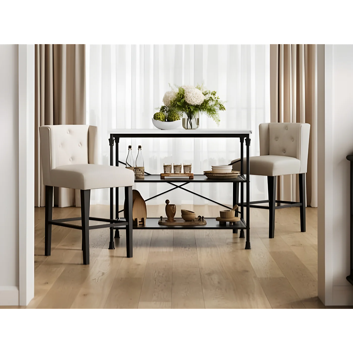 LPD Shay Stone Winged Counter Stool image 4