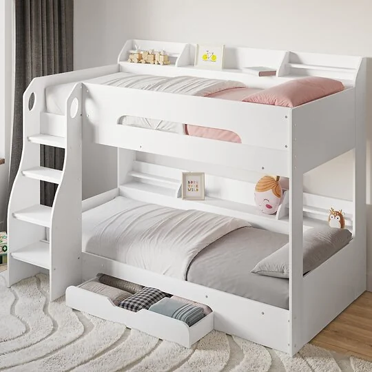 Flair Flick Bunk Bed With Shelves And Drawer
