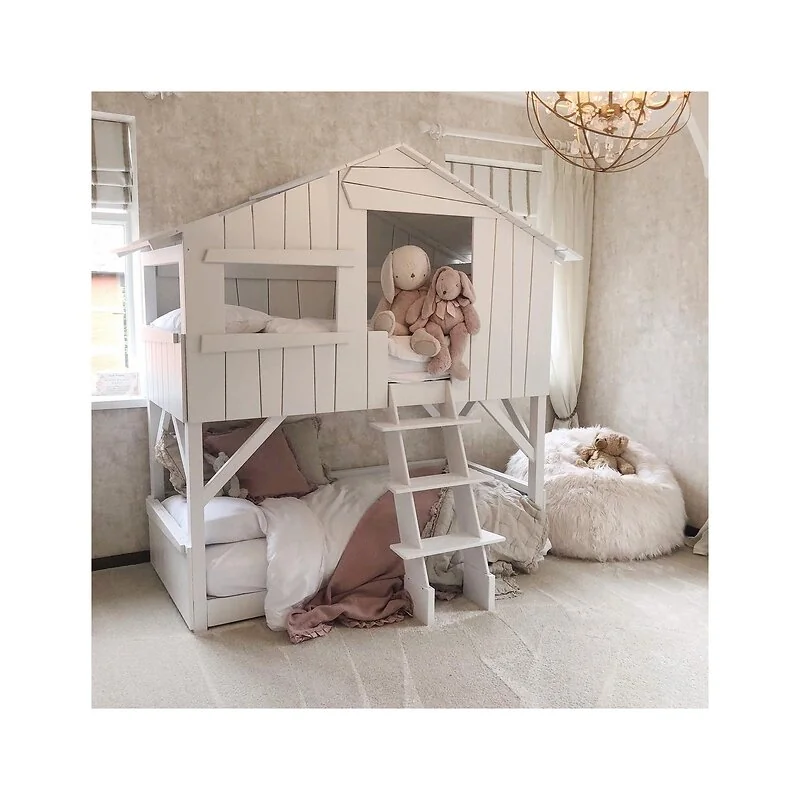 Mathy by Bols Original Wooden Treehouse Bunk Bed available in 3 Sizes and 26 Colours image 4