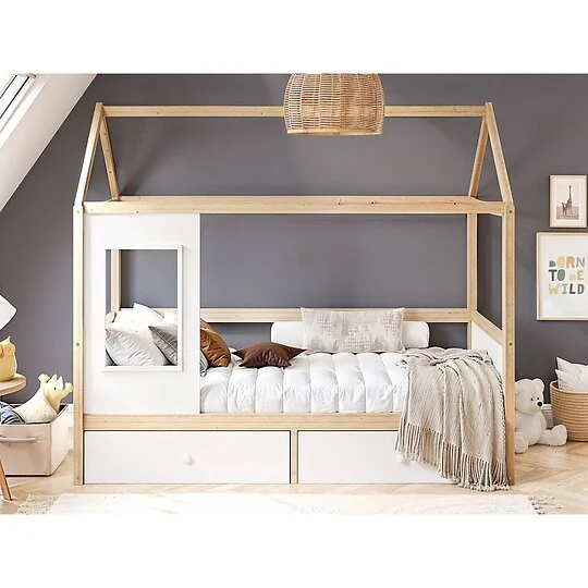 Flair Ted Play House Wooden Bed with Storage