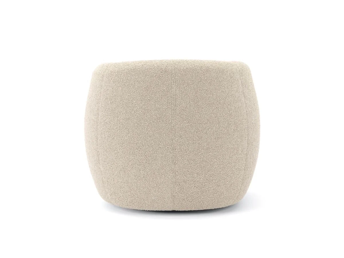 Clay sherpa tub chair with wide seat - cutout