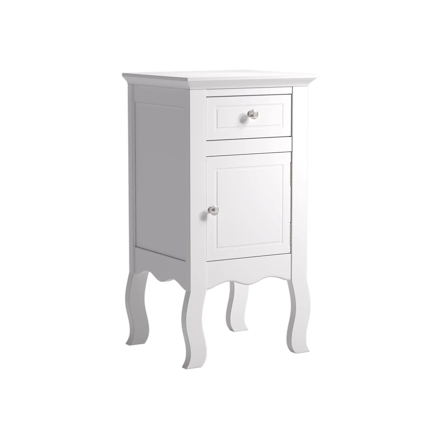Living & Home Wooden Bedside Side Table Nightstand with Drawer image 6