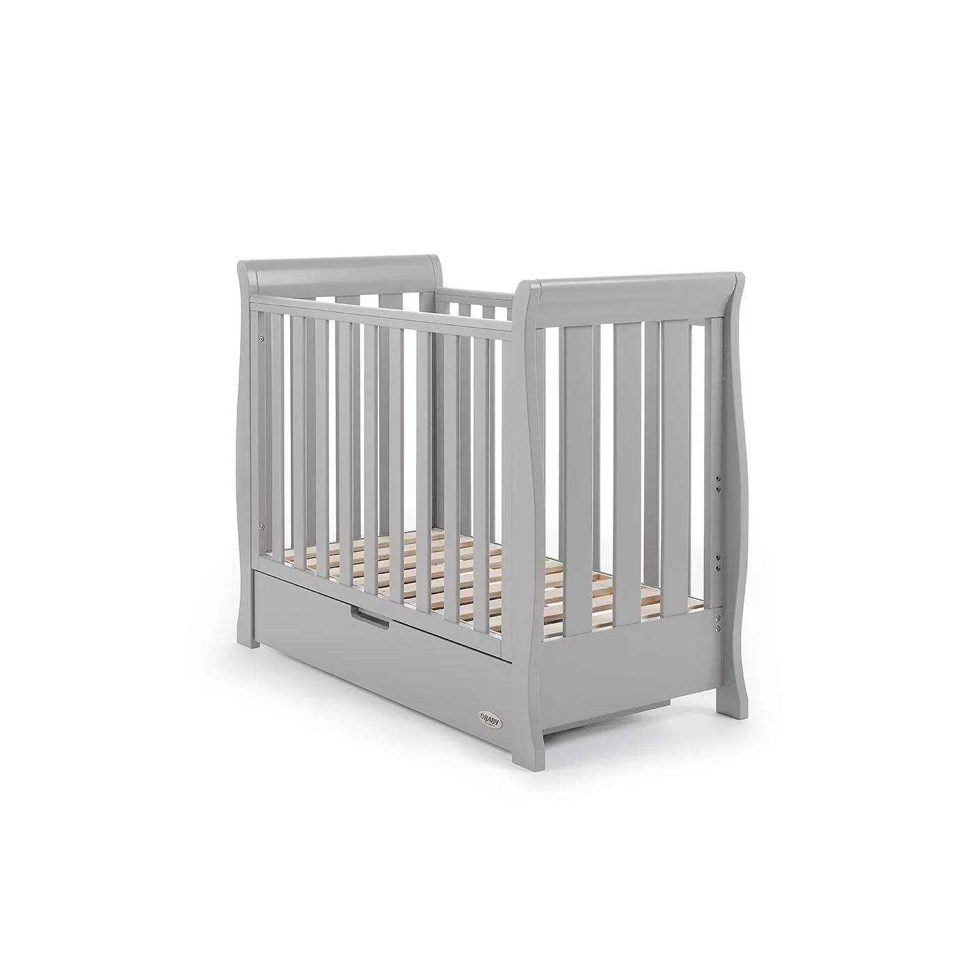 Obaby Stamford Space Saver Cot in Warm Grey image 2