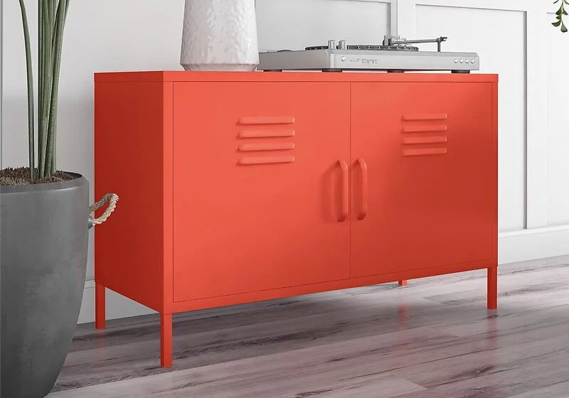 Novogratz Cache 2 Door Metal Locker Accent Cabinet – view 21