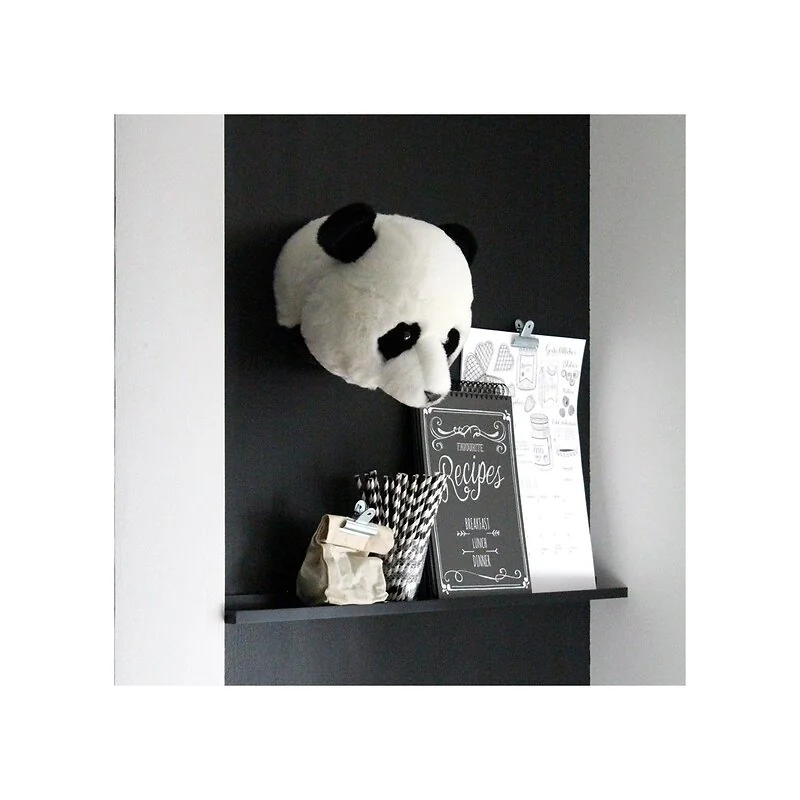 Thomas the Panda Bear Plush Animal Head Wall Decor image 4