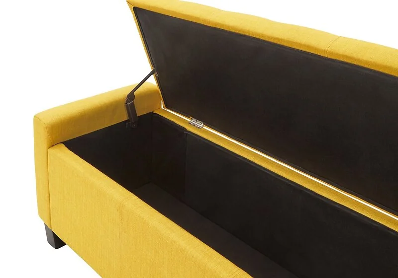 GFW Verona Fabric Ottoman Storage Bench