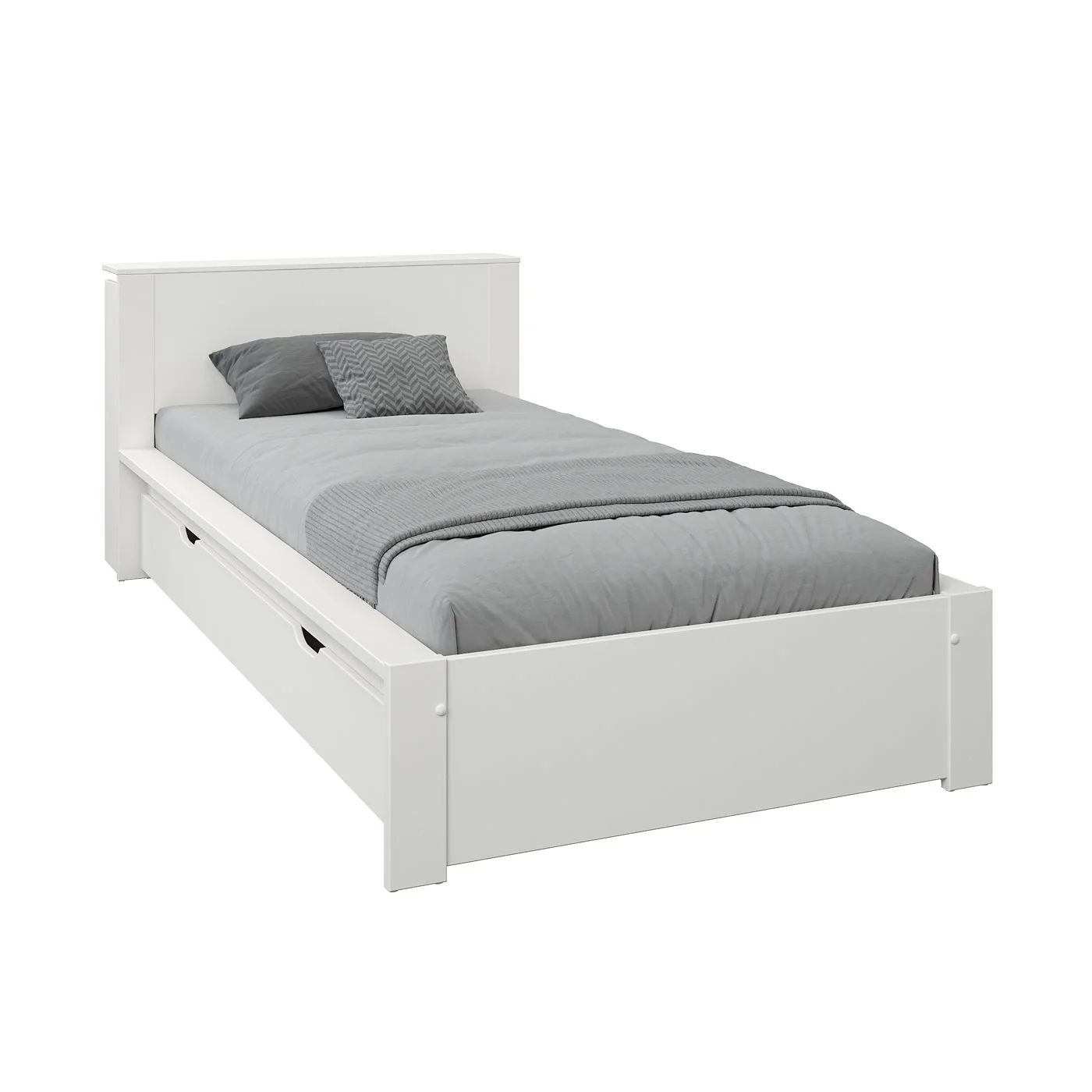 Noomi Juno Secret Storage Bookcase Bed with Drawer White (FSC-Certified) image 5