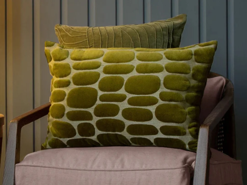 Voyage Boulder Embroidered Feather Cushion