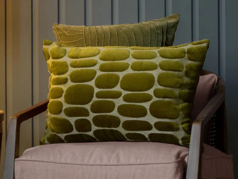 Voyage Boulder Embroidered Feather Cushion