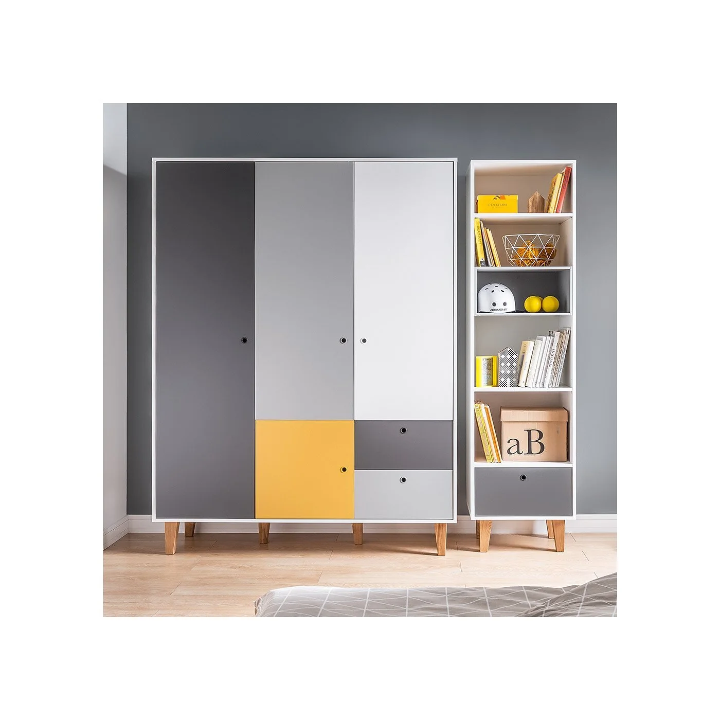 Vox Concept 3 Door Wardrobe in a Choice of 6 Colours image 11
