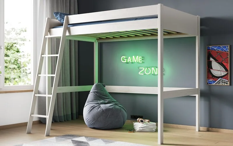 Noomi Tera Solid Wood Small Double High Sleeper Bed