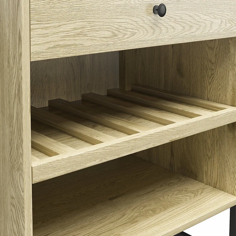 Dorel Tamlin Beverage Cabinet Linseed Oak view 6