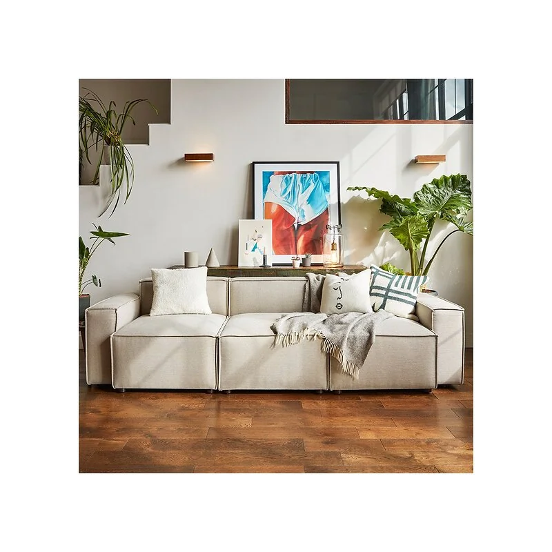 Swyft Sofa in a Box Model 03 Modular Linen 3 Seater Sofa image 2