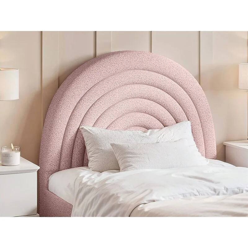 Flair Ava Boucle Single Bed Pink image 3