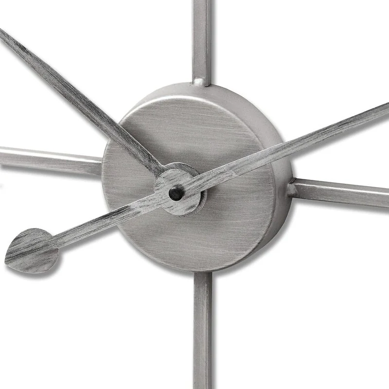 Large Silver Skeleton Wall Clock image 2