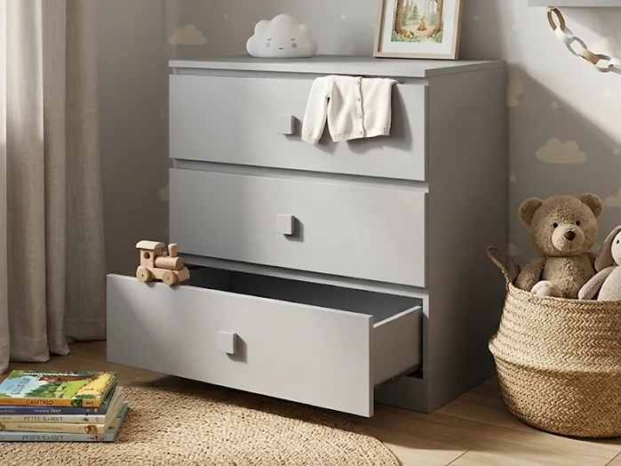 Kidsaw KudI 3 Drawer Storage Chest for Kudl Coast Mid Sleeper – view 4