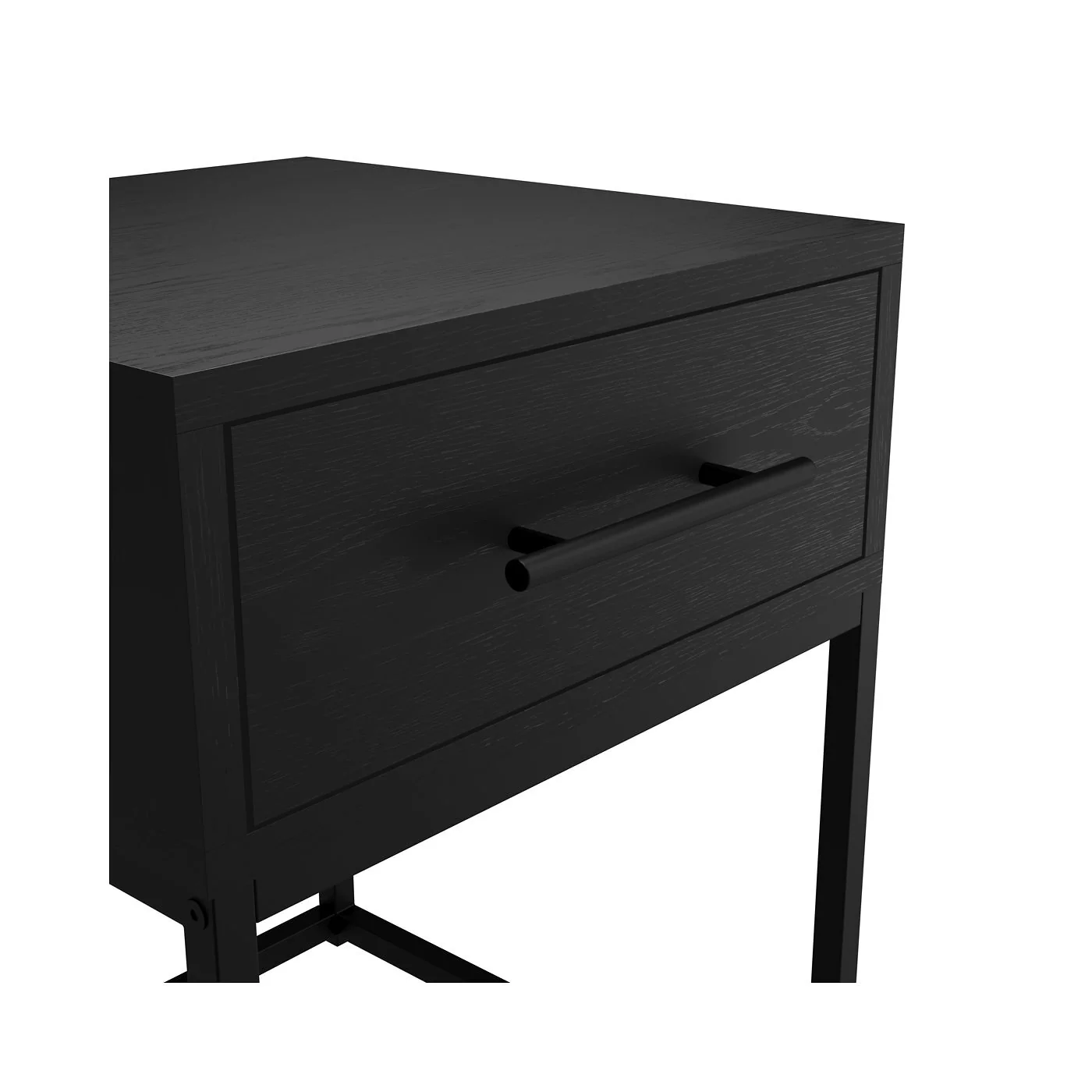 LPD Bray Matte Black Bedside Cabinet image 4