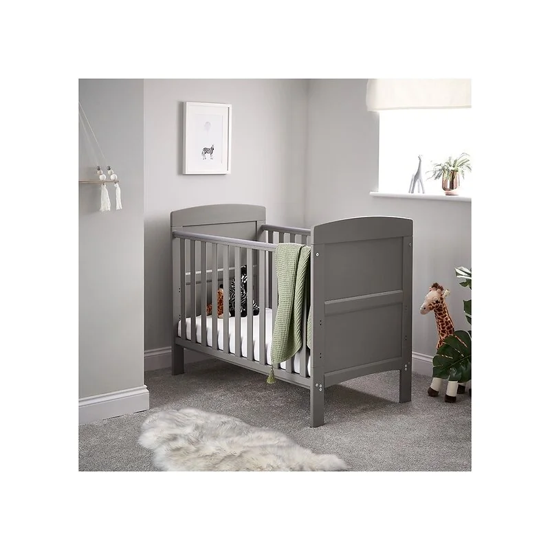 Obaby Grace Mini Cot Bed in Taupe Grey