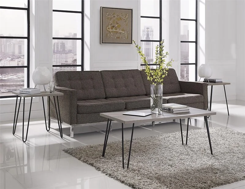 Dorel Owen End Side Table White