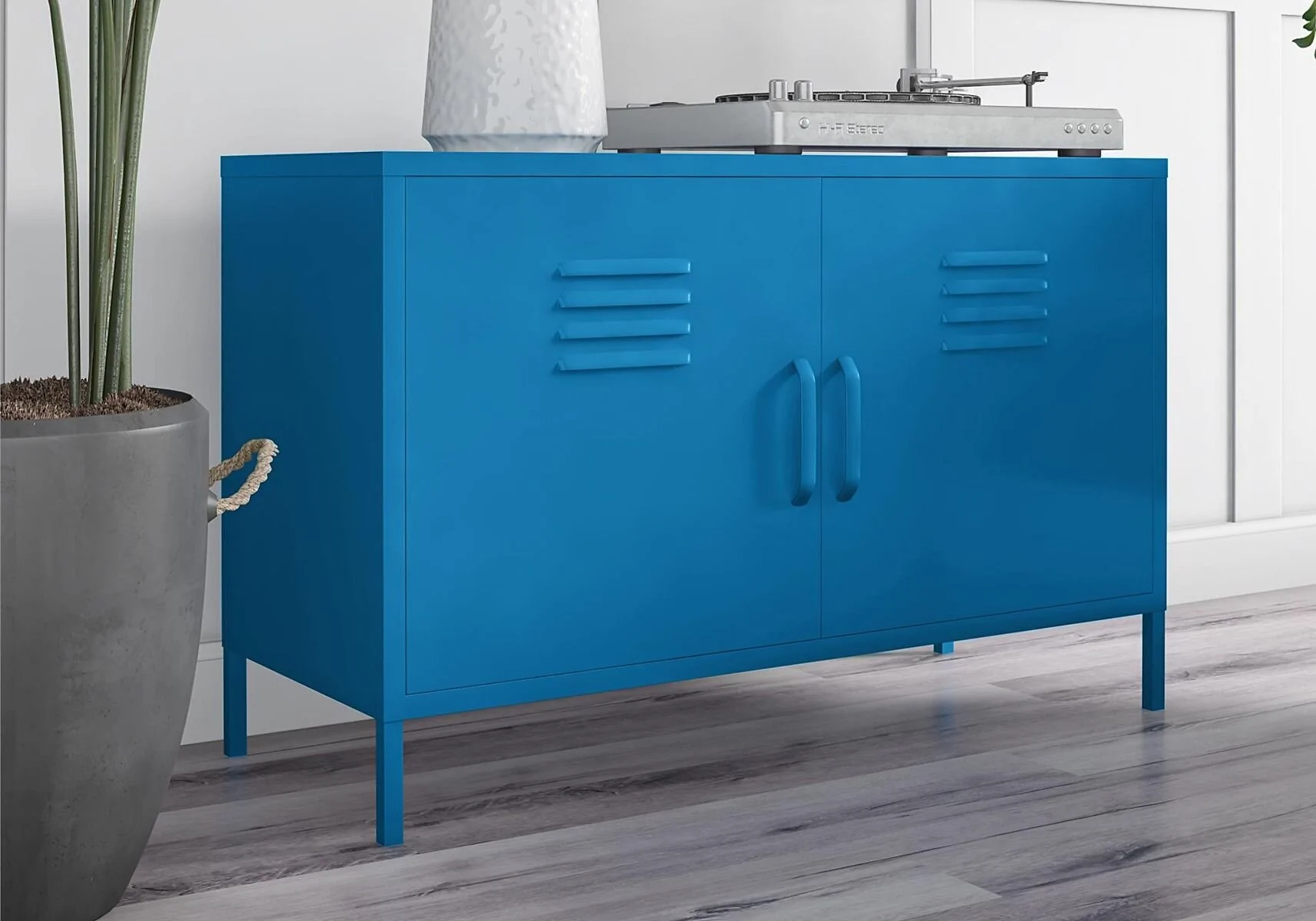 Novogratz Cache 2 Door Metal Locker Accent Cabinet – view 9