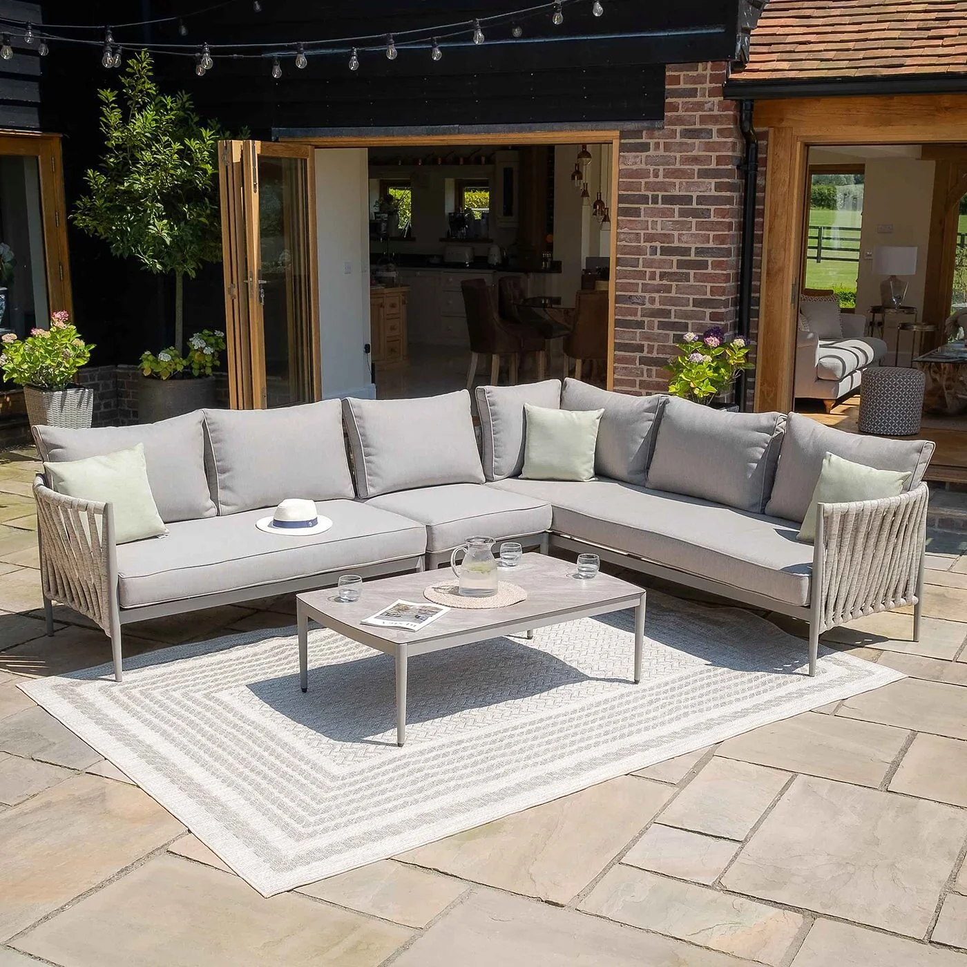 Maze Rattan Milan Large Corner Sofa