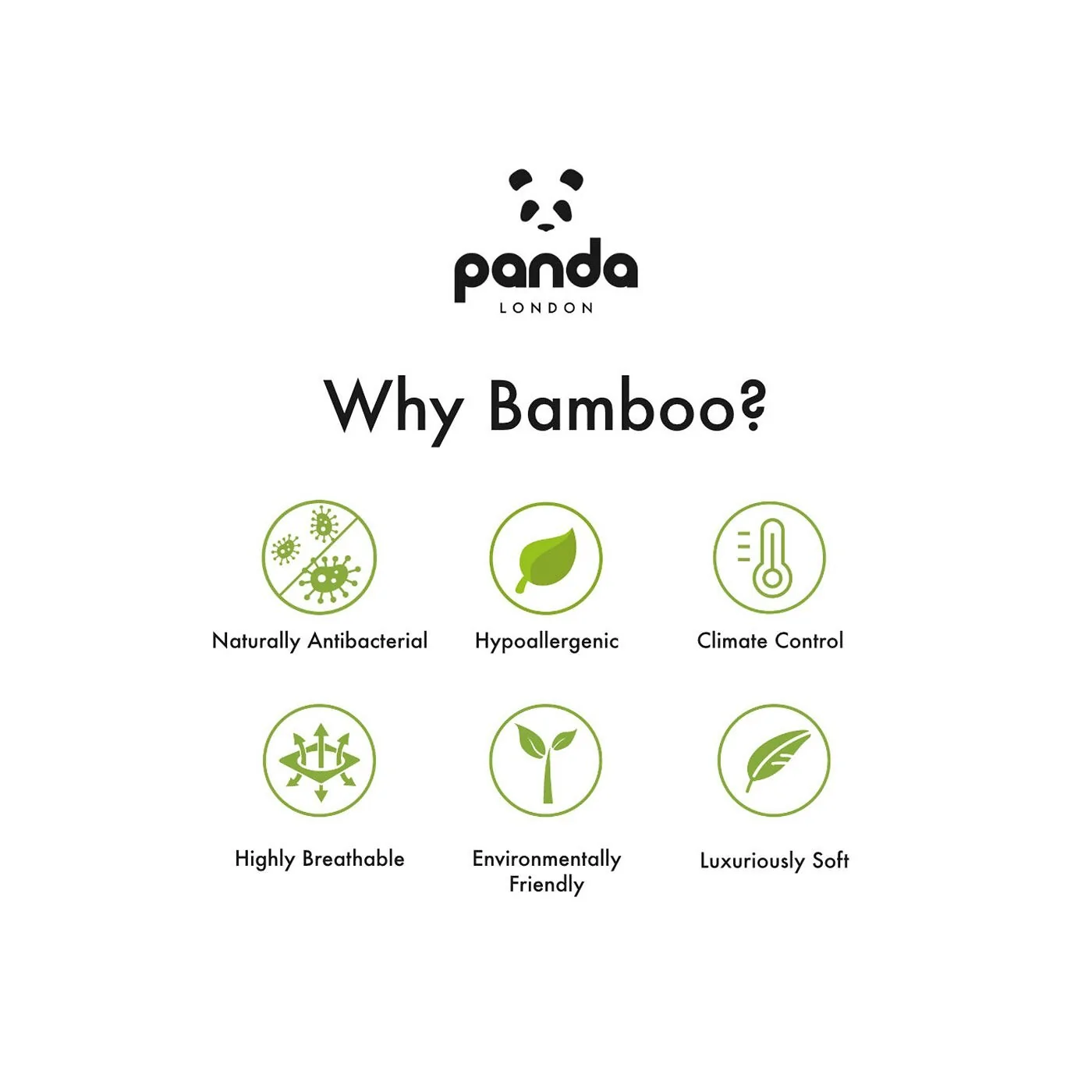 Panda London Quiet Grey Bamboo Bedding Set image 6