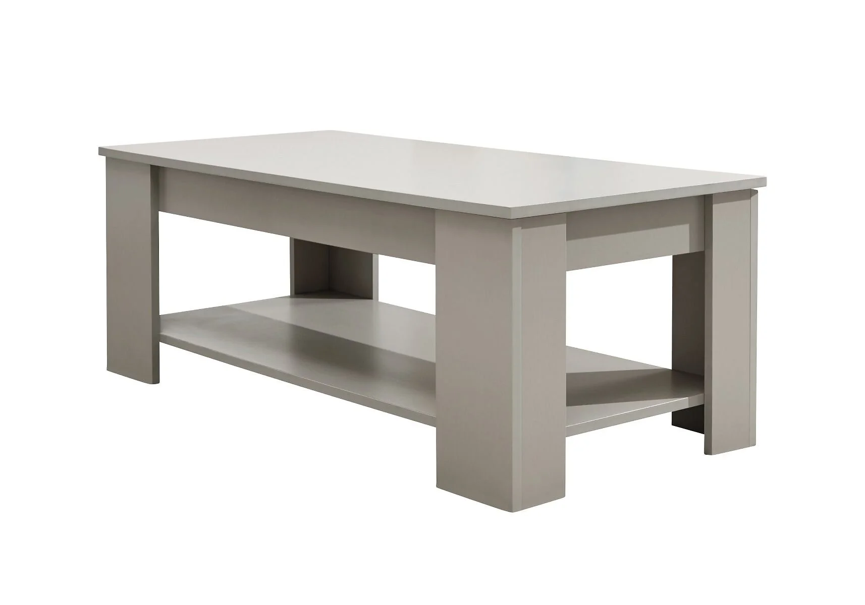 Modern coffee table with hidden storage compartment