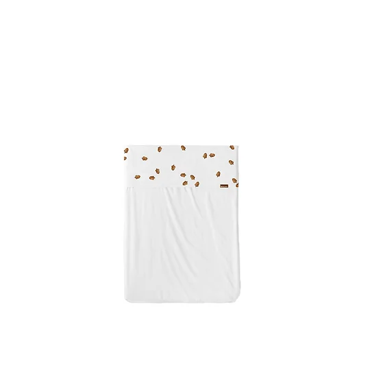 Snurk Furry Friends Flat Cot Sheet 150 x 120 cm
