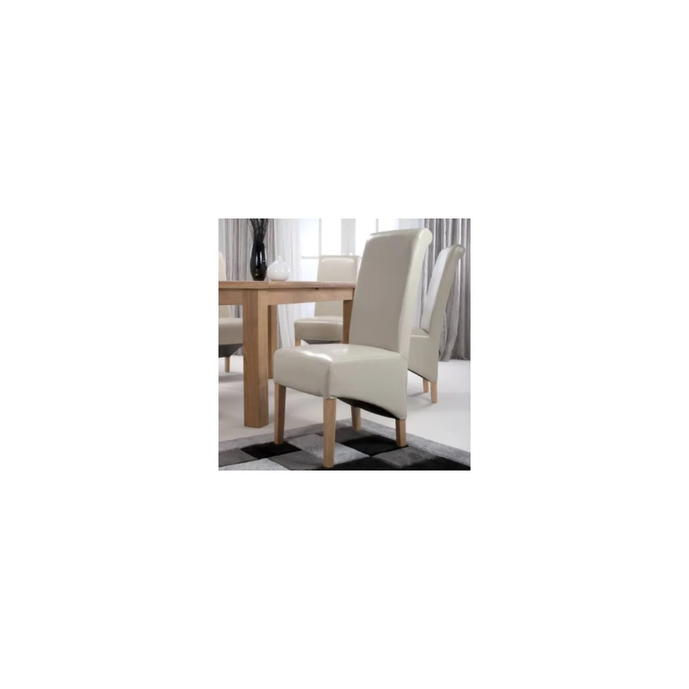 Krista Roll Back Bonded Leather Dining Chair (2 Pack) image 35