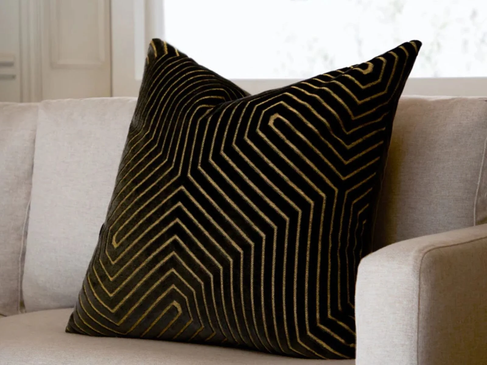 Paoletti Evoke 55 x 55cm Polyester Filled Velvet Cushion