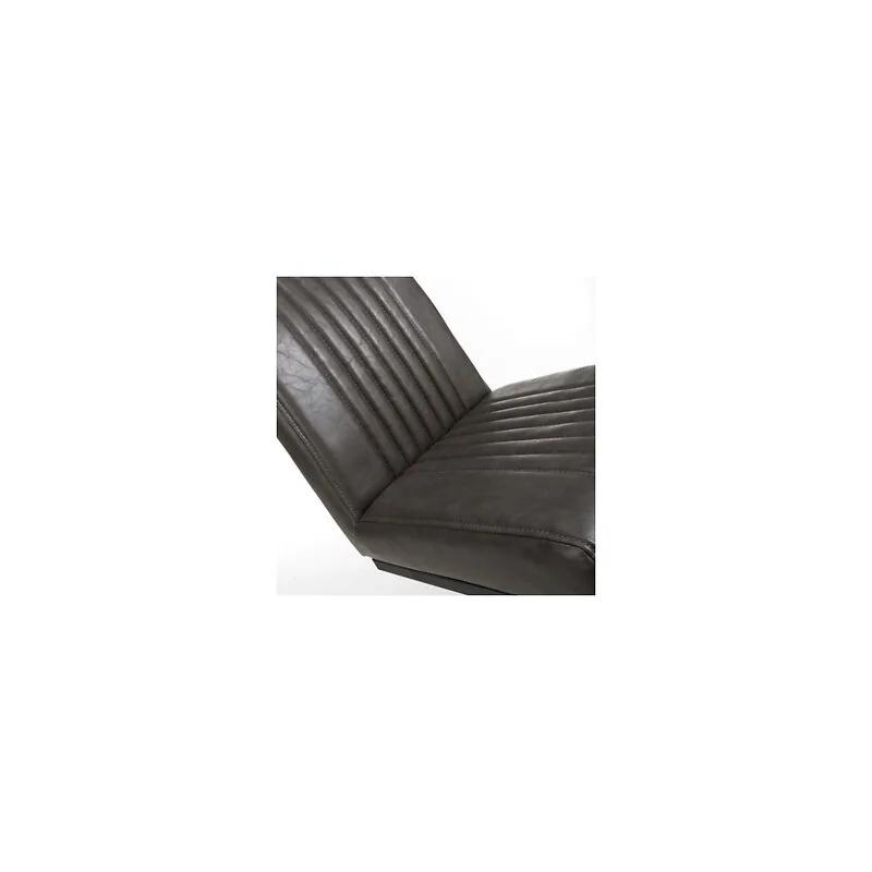 Archer Cantilever Leather Effect Grey Dining Chair (2 Pack) image 11
