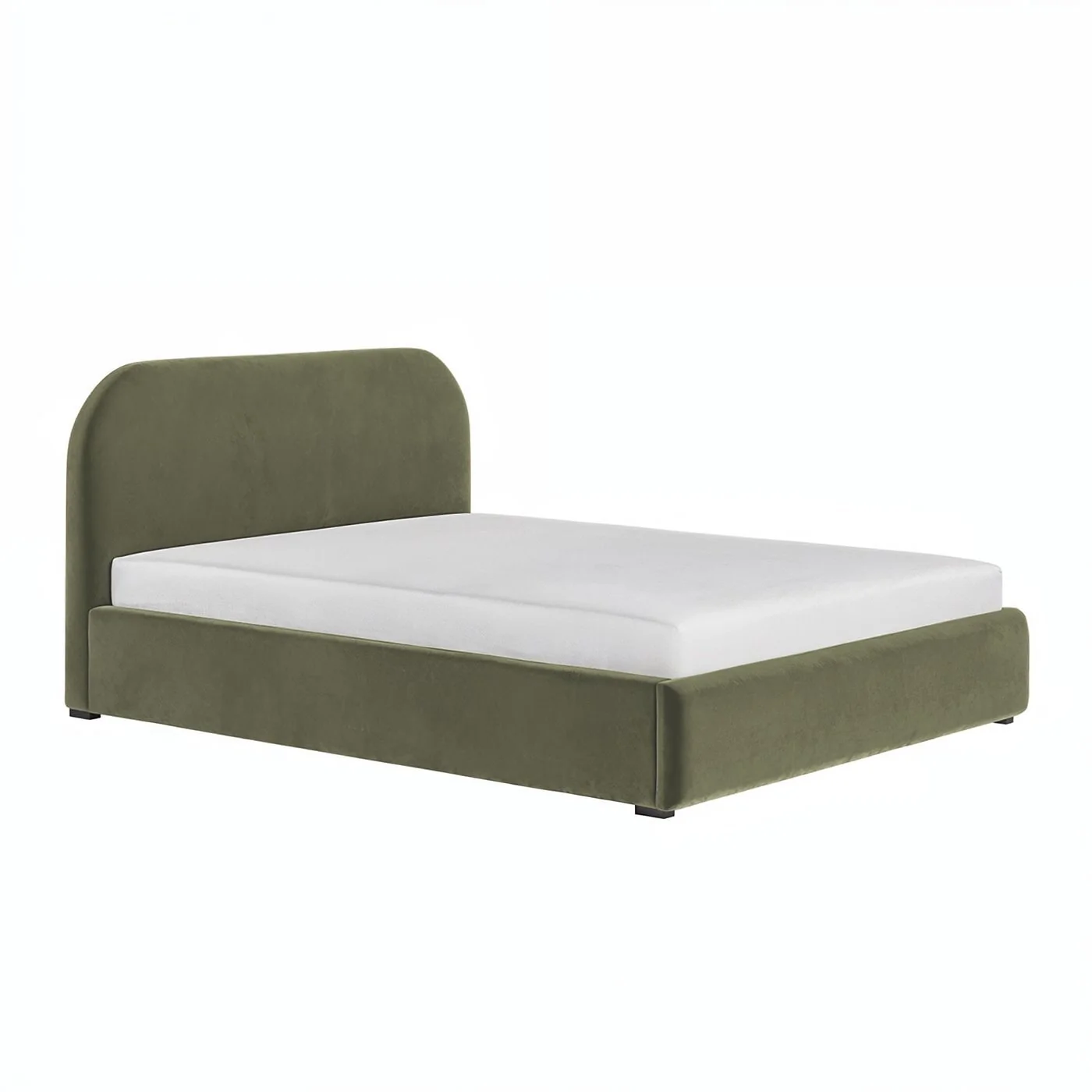 Flair Alba Khaki Velvet Ottoman Bed image 4
