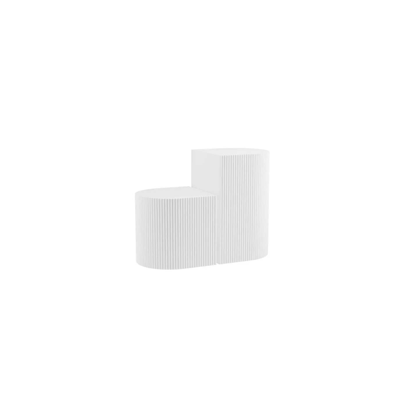 LPD Reed White Side Table image 3