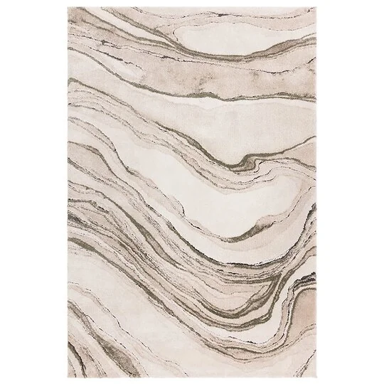 Asiatic London Mirage Quartz Green Abstract Stone Effect Rug
